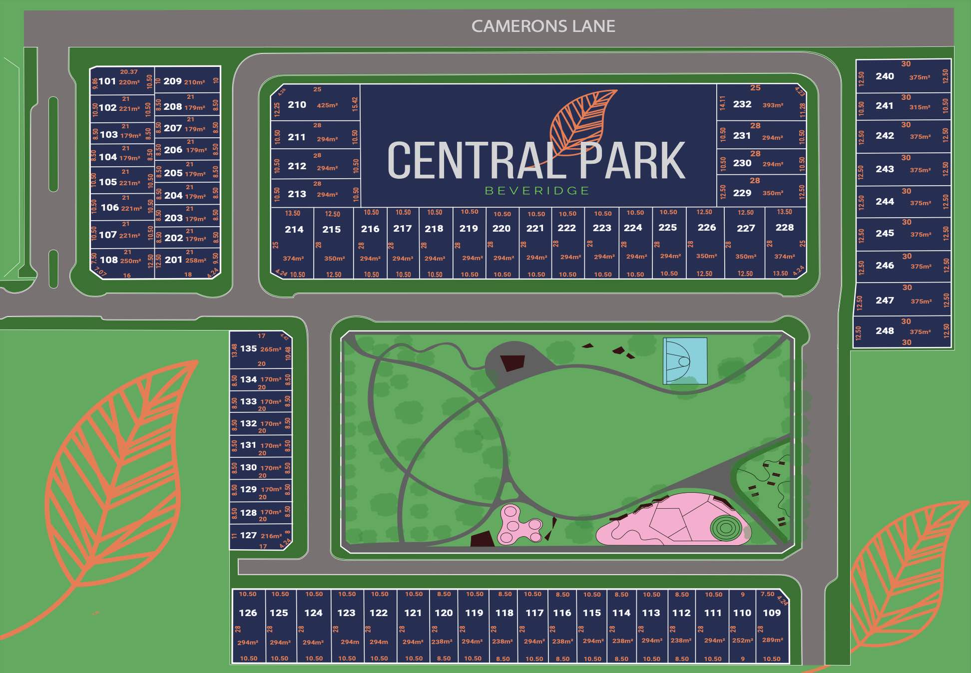 Central Park Estate - Beveridge Masterplan